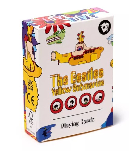 The beatles playing - playing, cards