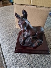Donkey Ornament. Sitting Down 9cm Tall. Very Good Condition
