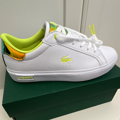 Lacoste white neon yellow - lacoste,