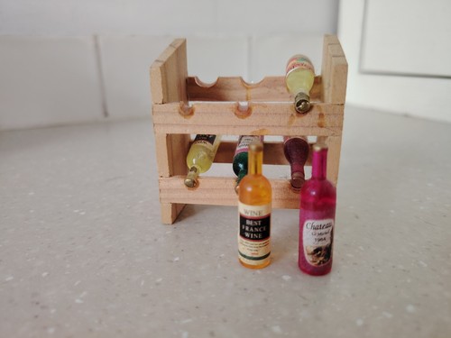 Miniture wooden wine rack - wooden,