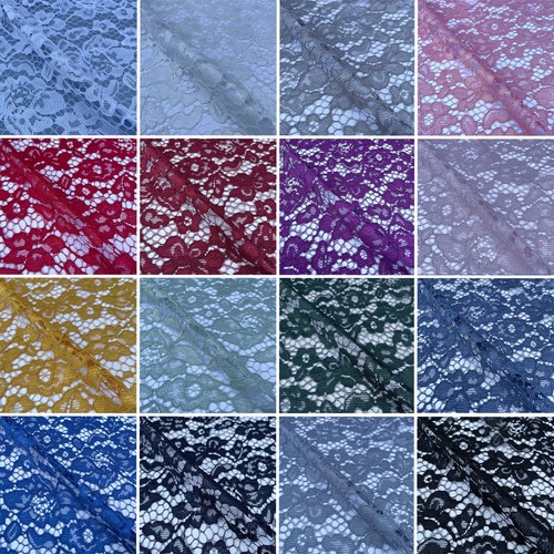 Corded lace fabric lightweight - corded,