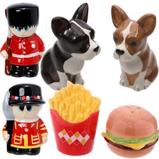 Novelty Salt And Pepper Pots New Set Kitchen Shaker Modern Ceramic Dining Home
