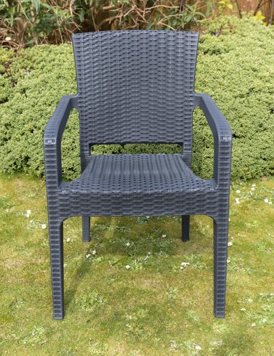 Grey garden patio chair - patio,