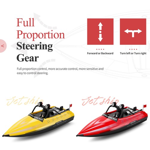 Red wltoys wl917 boat - red,