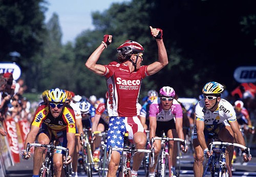 Mario cipollini wins stage one - mario,