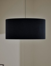 M&S Velvet Navy Oversized Lamp