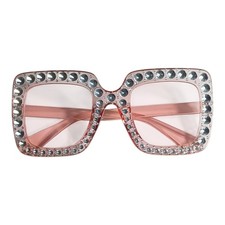 Pink Square Rhinestone Costume