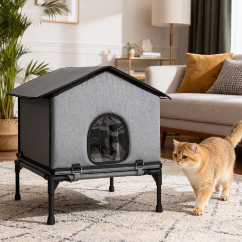 Outdoor cat house waterproof - cat, house,
