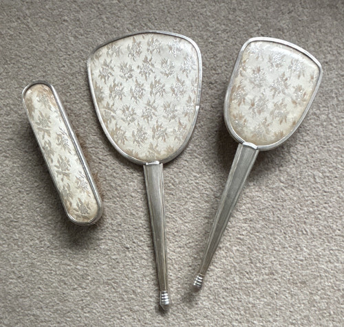 3pc vintage silver - vintage, vanity