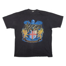 CYGNUS Saxon Mens Band T-Shirt Black USA XL