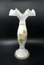 Cased Milk Glass Vase, Wide