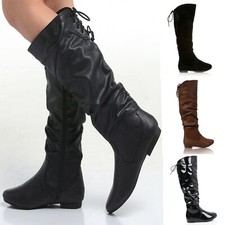 Womens Slouchy Mid Calf Boots