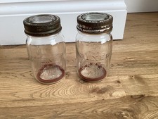 2 x Vintage 1lb Kilner Jars