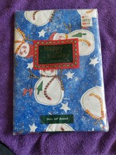 Happy Holiday Christmas Tablecloth 