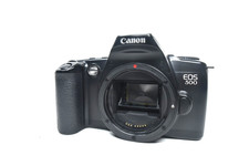 Canon EOS 500 35mm SLR Film Camera Black Body Only Tested Working