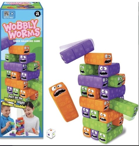 Wobbly worms tower balancing - worms,