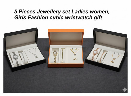 Watch and 5pcs jewellery set - and,