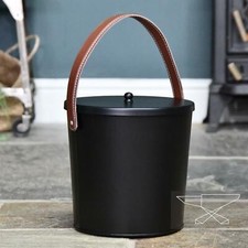 New modern black with leather - new,