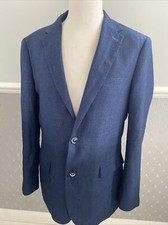 Sawyers And Hendricks Blue Blazer Suit Jacket 42R Tailored Fit