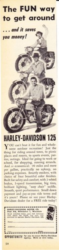 1950 harley davidson 125 - harley-davidson,