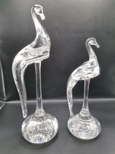 Two glass bird - two,