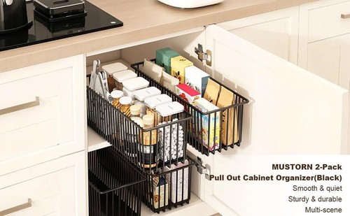 2pcs pull out wire basket - 2pcs,