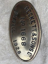 Peckett Steam Loco Works Plate