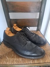 Loake Black Oxford Brogues 9 Shoes Leather Dainite England Northampton Chester.
