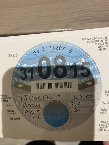 Collectable road tax disc - collectable,
