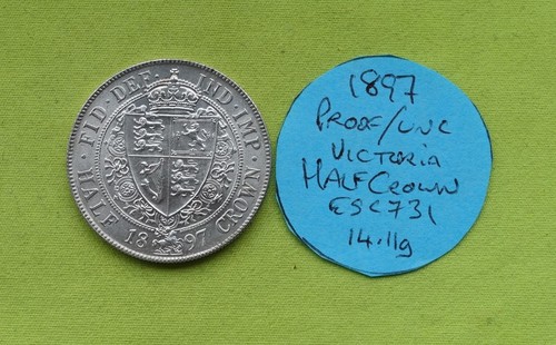 1897 unc silver half - 1897, uk