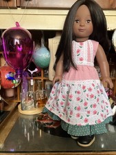 Vintage Gotz Rare Pottery Barn Doll  Redressed in New Dress