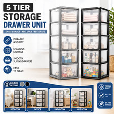 Drawer plastic storage tower - plastic,