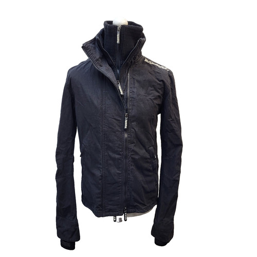 Superdry double black label - black,