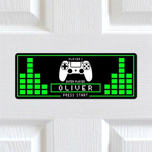 Personalised gamer metal - gamer,