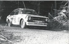 FORD ESCORT RS 1800 MkII TAG 193R LOMBARD RALLY 1978 B/W PHOTOGRAPH