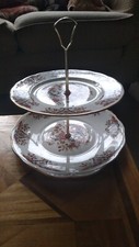 Colclough 2 Tier Cake Stand