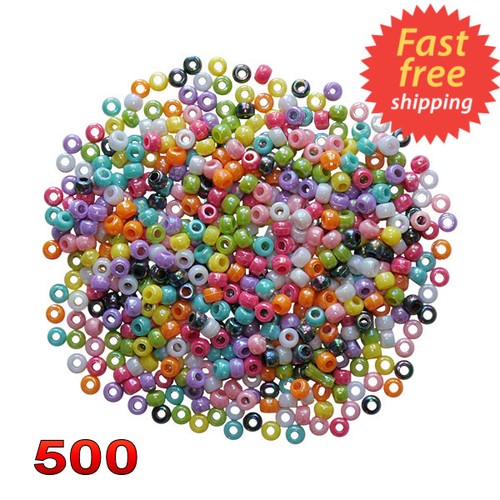 Pony beads plastic assorted - beads,