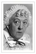 MARGARET RUTHERFORD Signed Autograph PHOTO Signature Print Films MAD ABOUT MEN