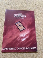 GUIDE TO FERRARI CARS SINCE