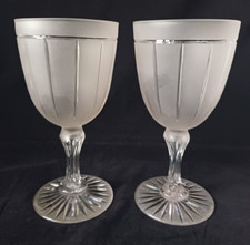 Pair Antique Richardson Etched