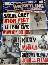 British Wrestling Poster 1984