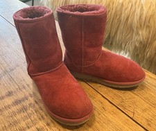 UGG Australia Women's Classic Short Closed Toe Slipper Boots Size 6 (39) Pink