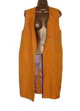 Zara Woman Orange Vest Linen