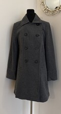 BHS W GREY LADIES COAT SZ 12