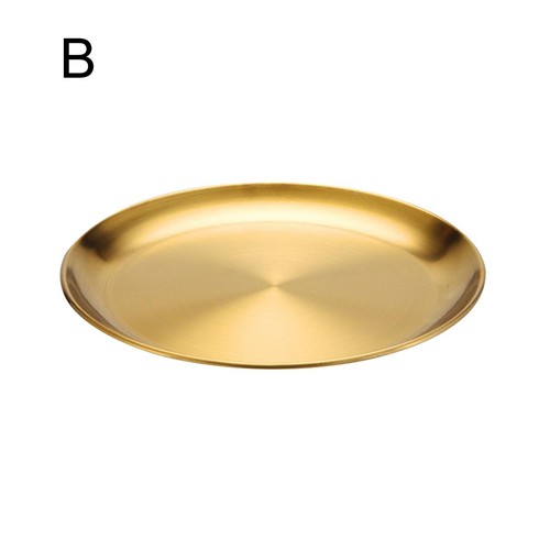 Stainless steel round tray - stainless,