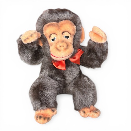 Vintage 1970s plush monkey - vintage,
