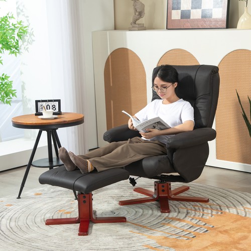 Recliner chair with footstool - chair,