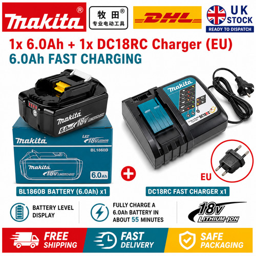 Makita bl1860b 18v 0ah - bl1860b, 6.0ah