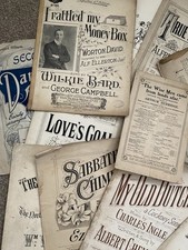Bundle of Antique Sheet Music Various Titles Old Vintage