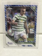 2021-22 Topps Chrome SPFL Blue Refractor Liam Shaw RC #ed 23/125 Celtic FC